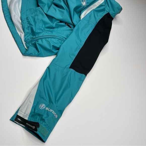 Sunice Jacket Windbreaker Typhoon Teal 1/4 Zip Golf Coastal Pebble Beachy Preppy - Picture 9 of 16